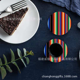 厂家供应陶瓷杯垫吸水软木垫汽车杯垫圆形隔热垫来图来样定 制