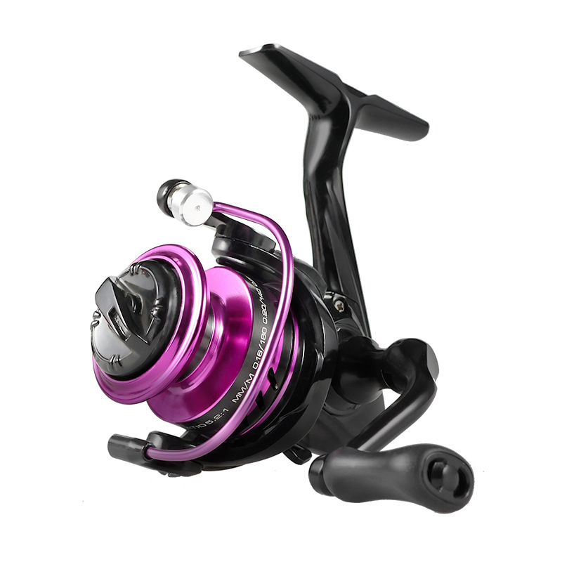 Equipo de pesca Yongshun mini rueda giratoria Palma tesoro pequeña rueda de pesca carretera Rueda asiática boca de caballo raya blanca micro rueda de pescado cabeza de metal