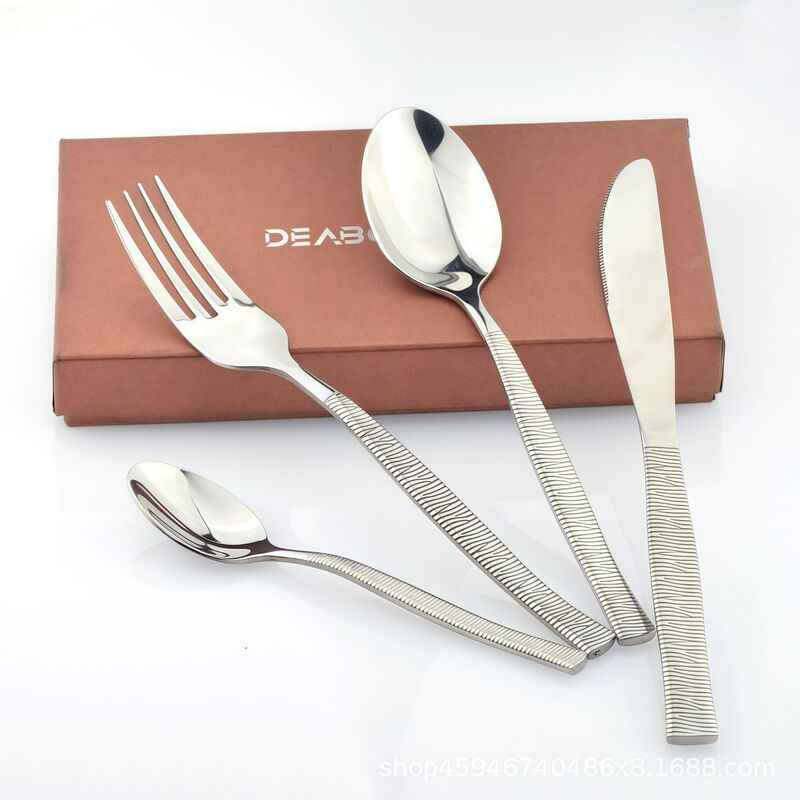シマウマ柄ステンレスナイフフォークスプーン卸売りホテルカフェ洋食ナイフフォークスプーン速売アマゾンクロスボーダー商品|undefined