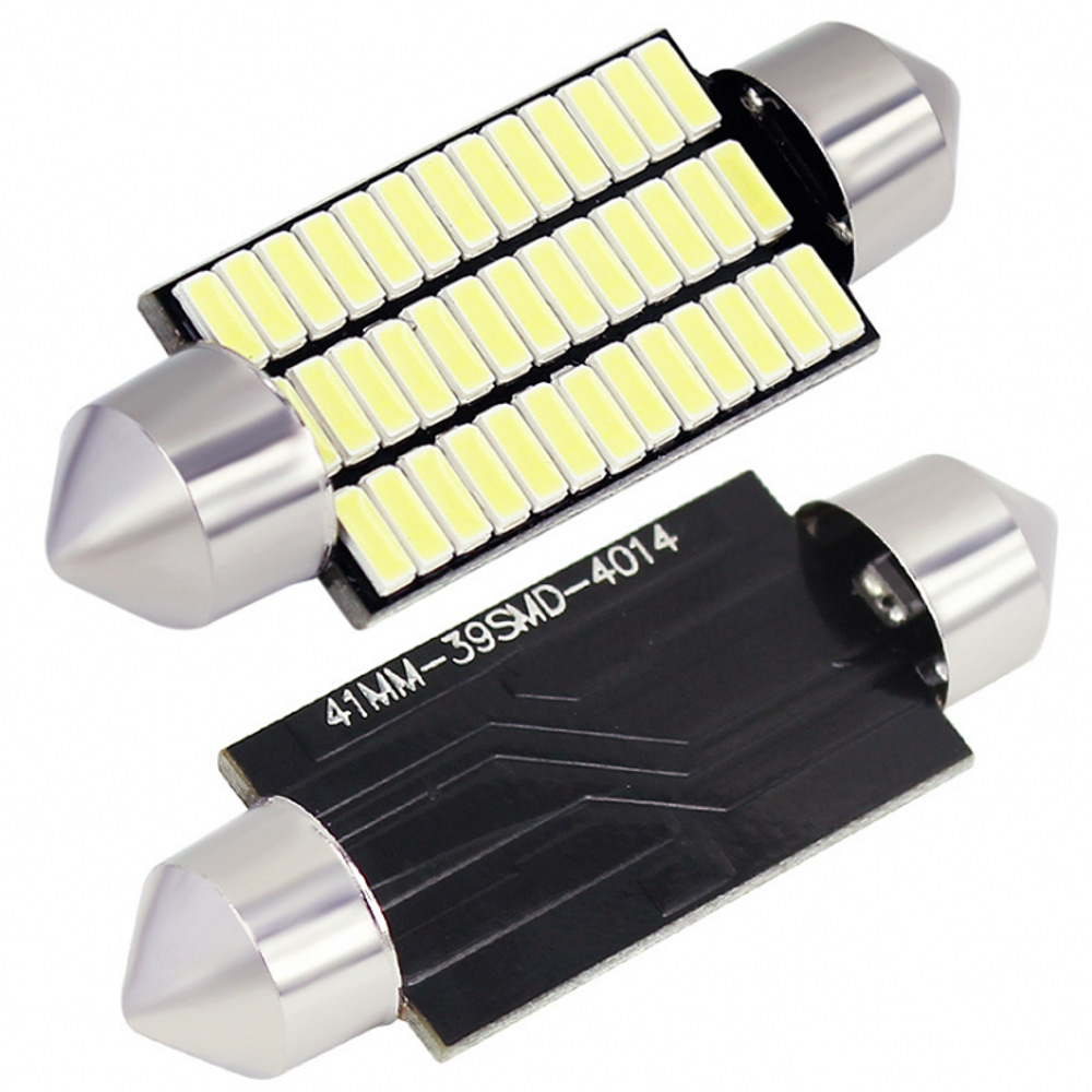 LED Decoding Festoon 4014 29-44MM 18 24 30 36 39 45 SMD 12V Reading Light