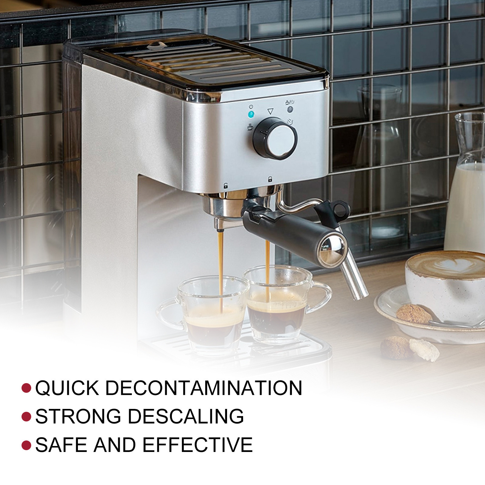 Tabletas de limpieza de la máquina de café Jaysuing Tabletas de limpieza de la máquina de café Manchas de mantenimiento de suciedad Filtro de limpieza Tabletas efervescentes