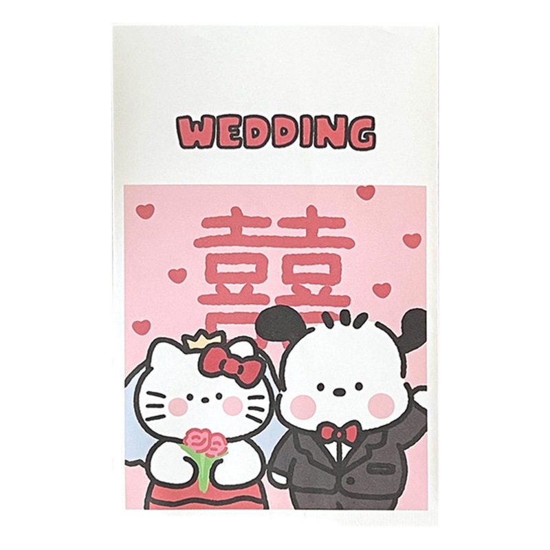 Tengyi original lindo ins chica bolsa de almacenamiento de papel snack regalo embalaje dibujos animados mini bolsa de papel al por mayor