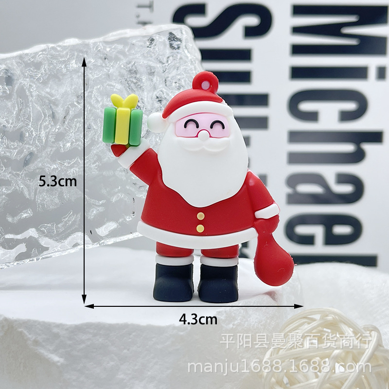 クロスボーダークリスマス立体人形キーホルダーペンダントクリスマス小さなギフトサンタクローススクールバッグペンダントクリスマスツリー|undefined