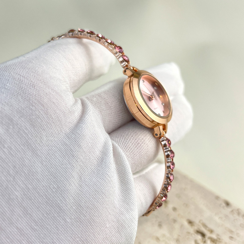 Women's Quartz Watch Colorful Diamonds Bracelet Style Elegant_voghion.com
