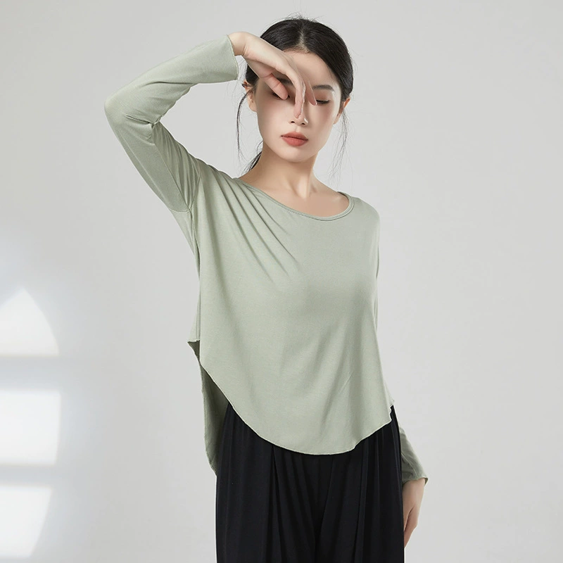 Классическая танцевальная дышащая верхняя одежда большого размера с длинным рукавом Новая Современная Танцевальная тренировочная одежда