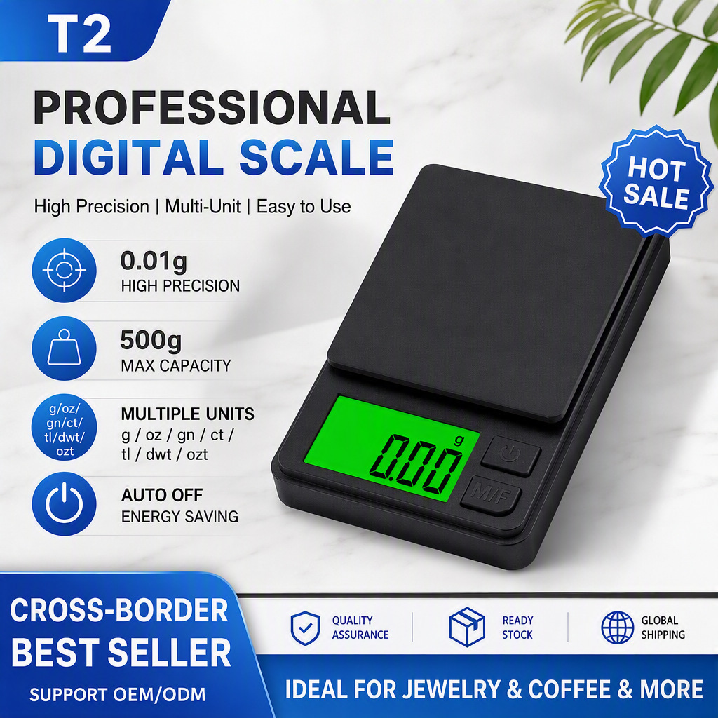 High-Precision Jewelry Scale 0.01g Mini Electronic Pocket Scale Portable Household Carat Scale Accurate Jewelry Electronic Scale