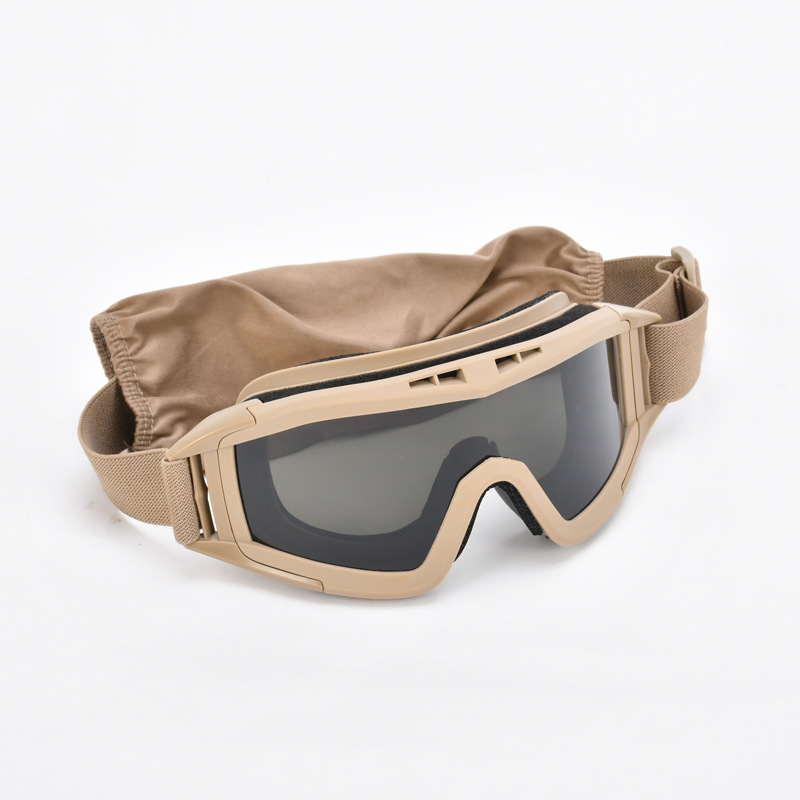 Gafas Tácticas Antiimpacto de TPU y PC, Lentes Intercambiables, para Tiro y CS