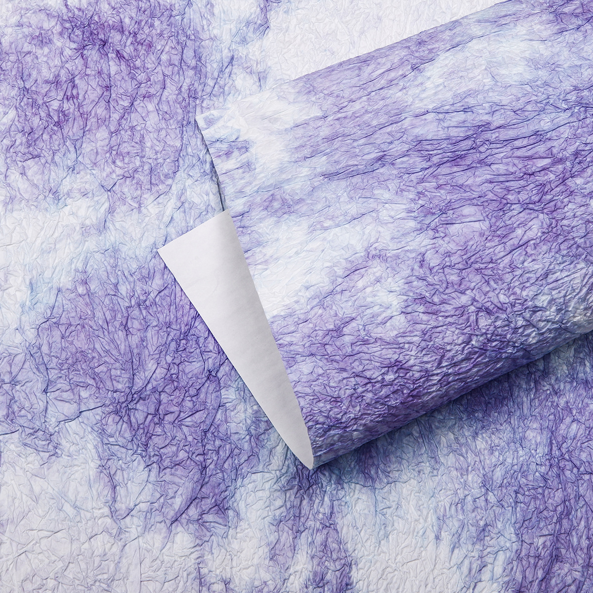 Papel de piedra hecho a mano, material de embalaje de flores, papel de textura, papel de textura de pliegue de doble capa, floristería, material floral, papel de embalaje