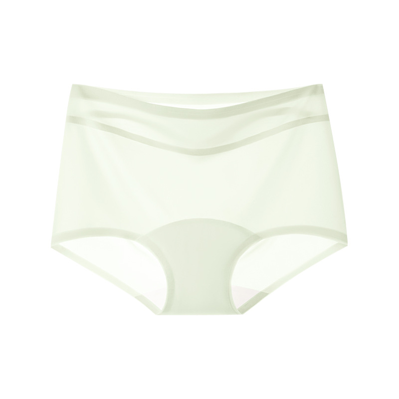 Seda de hielo delgada de verano sin costuras, entrepierna de algodón de cintura media de secado rápido, bóxer pequeño, yoga deportivo, fitness, bragas para mujer