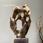 太湖石原石墨石手把件香炉点香石造景鱼缸微景观假山石盆景垒德株