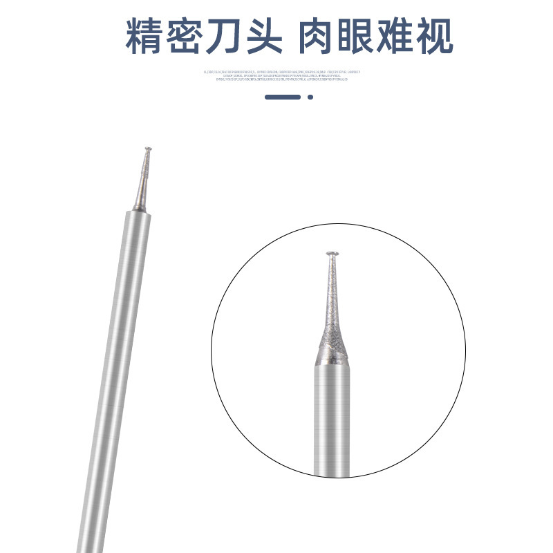 研磨ヘッドK針35% 柄玉彫刻金剛砂研磨ヘッド電動玉髪彫刻刀と電子ペン刃|undefined