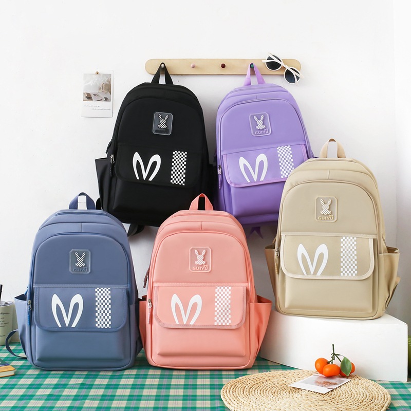 Kids Backpacks Elementary School Girl's Schoolbag Large Capacity Middle School Student High School Student Backpack Multi Piece Set Casual Backpack_voghion.com