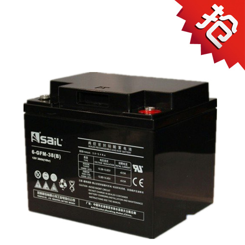 风帆蓄电池12V38AH sail 6-GFM-38 直流屏电源 UPS不间断电源