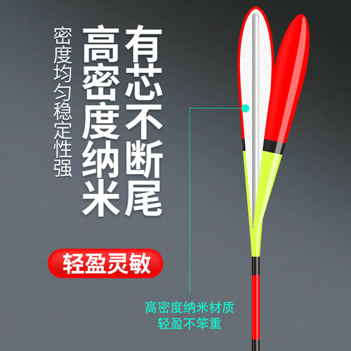 Big head and thick tail, super eye-catching float, special fish float for the elderly, high sensitivity, long-range carp and crucian carp fish float, presbyopia and myopia