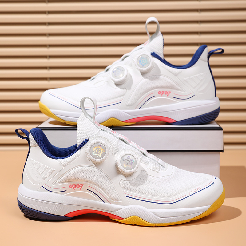 Badminton Shoes for Men and Women, Professional Competition Training, Non-Slip, Flying, Rotating Buckle, Shock-Absorbing Carbon Plate Sports Shoes Badminton Shoes for Men and Women, Professional Competition Training, Non-Slip, Flying, Rotating Buckle, Shock-Absorbing Carbon Plate Sports Shoes