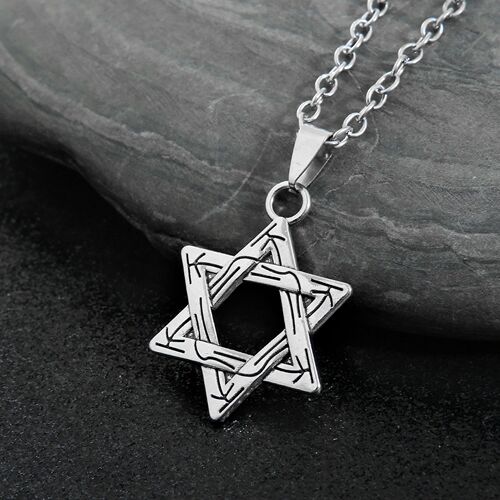 Hexagram Vintage Cool Hip-Hop Long Sweatshirt Chain Simple Fashion Star Trendy Necklace for Women  New Choker