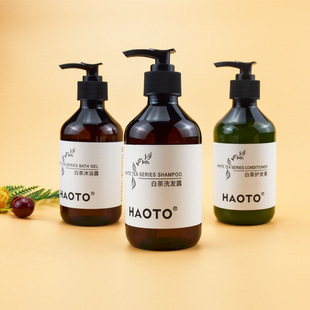 Hotel shampoo shower gel conditioner 300ml large bottle wholesale hotel room SPA bath spot