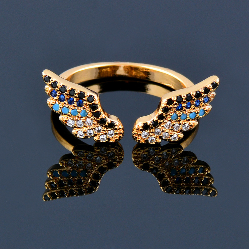 Fashion Devilu0027S Eye Alloy Plating Inlay Rhinestones Womenu0027S Open Ring 1 Piece