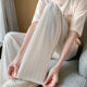 H789 Ice Silk Wide-Leg Pants for Women, Spring and Autumn Thin Chiffon High-Waisted Loose Straight Slimming Casual Floor-Length Trousers