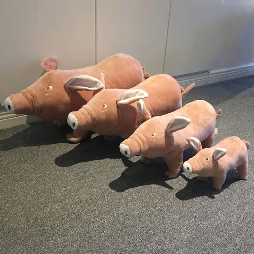 Cute simulation sow doll piglet plush toy pig doll photography props pig doll machine doll wholesale
