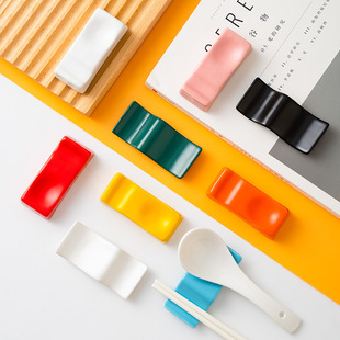 New rectangular wave chopsticks rack household creative macaron chopsticks cage irregular multi-purpose spoon holder public chopsticks soup chopsticks rack