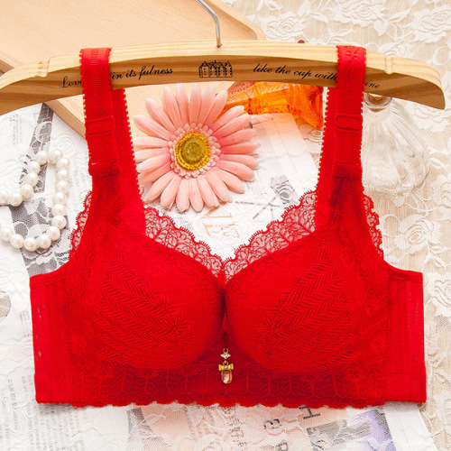 Women's Spring and Summer Soft Innerwear, Small Cup Push-up Bra, Thick New Style, No Underwire, Sexy T-shirt Bra with Underwire Support