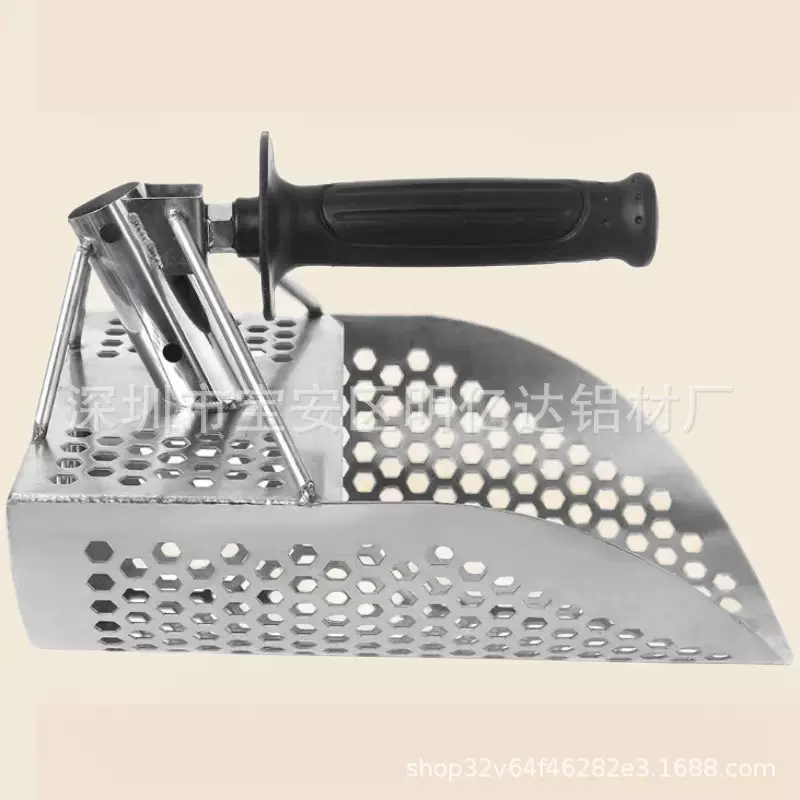 爆款不锈钢沙铲淘金铲户外探宝沙滩赶海铲子金属探测厂家供应长杆