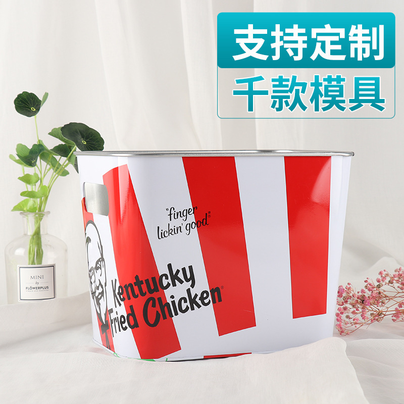 啤酒冰桶 马口铁镀锌铁手提桶 红酒方形铁桶 酒吧冰块铁桶