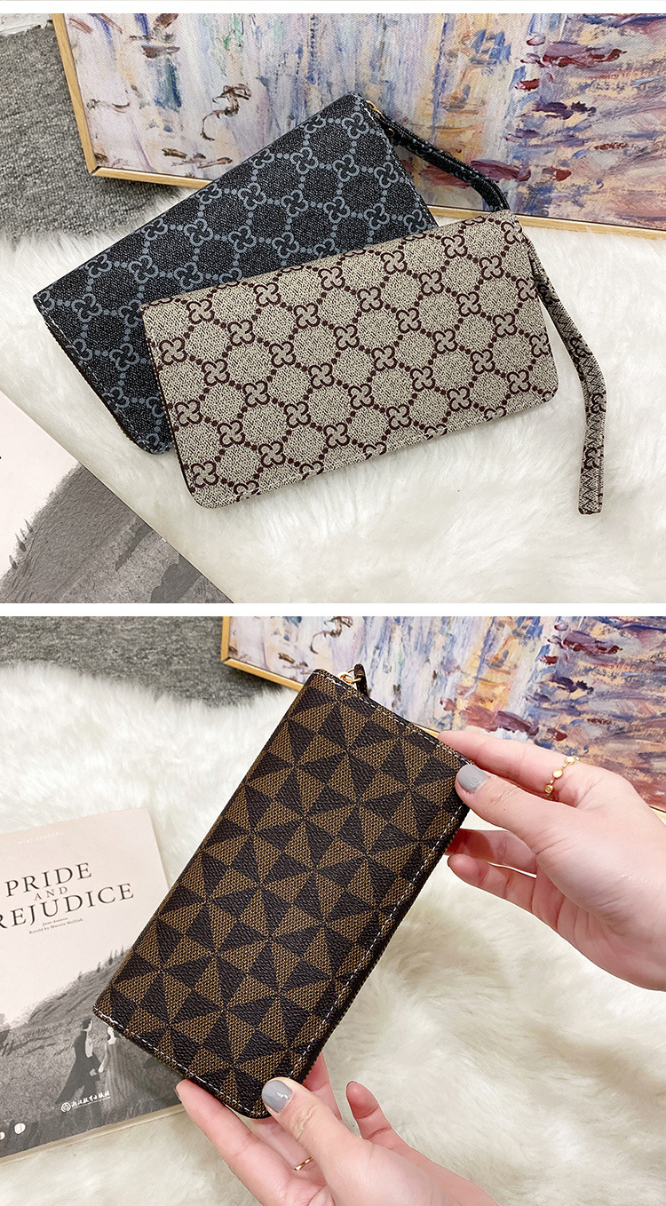 Animal Fashion Artificial Leather Printing Zipper Square Style 1 Style 2 Style 3 Wallets display picture 1