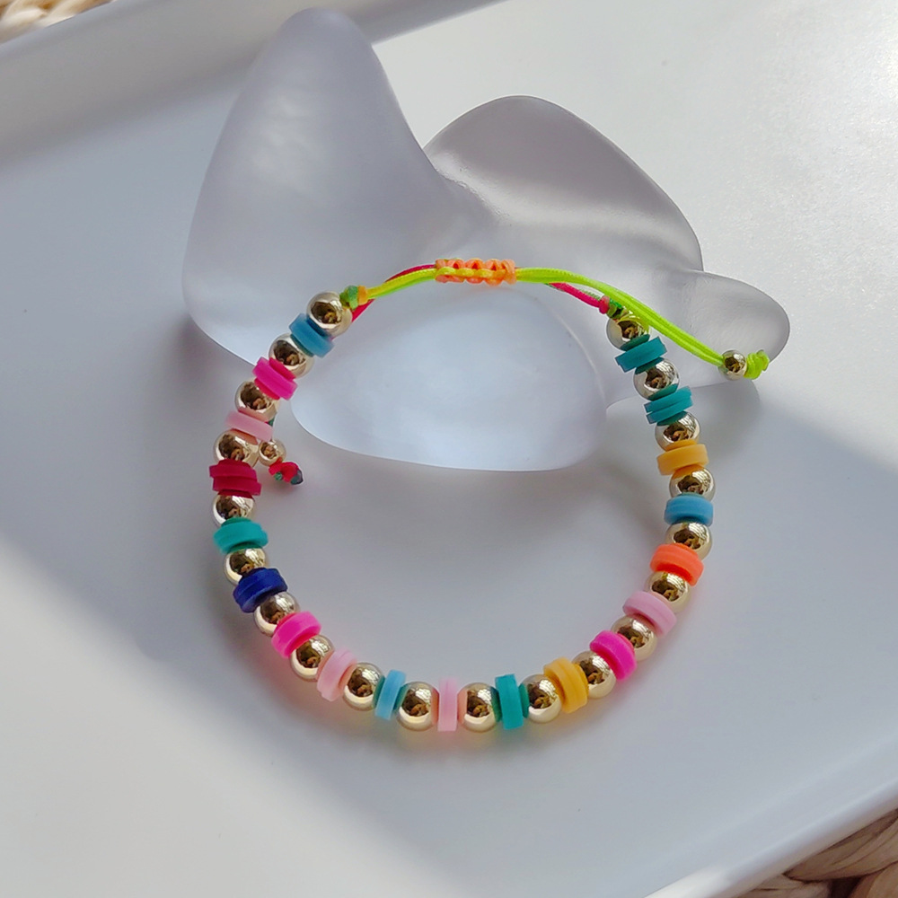 Bracelets Classification 1 Piece Fashion Geometric Soft Clay Knitting Women's Bracelets