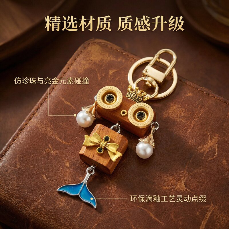 Handmade DIY Punk Bag Pendant Robot Phone Chain Keychain Trendy Toy Pendant Night Market Stall Wholesale