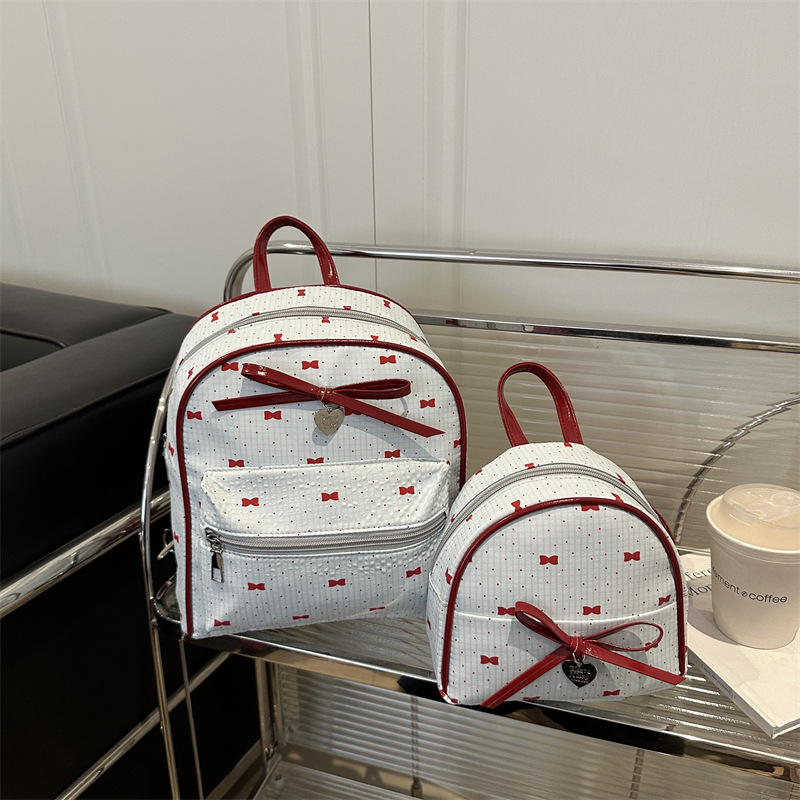 Bolsa de hombro de estilo académico coreano para mujeres 2026 nueva moda de verano mochila de arco pequeña bolsa de compras