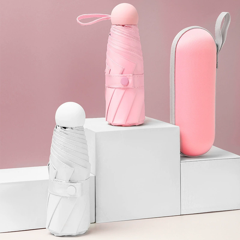 Handheld umbrella, small capsule, sun protection