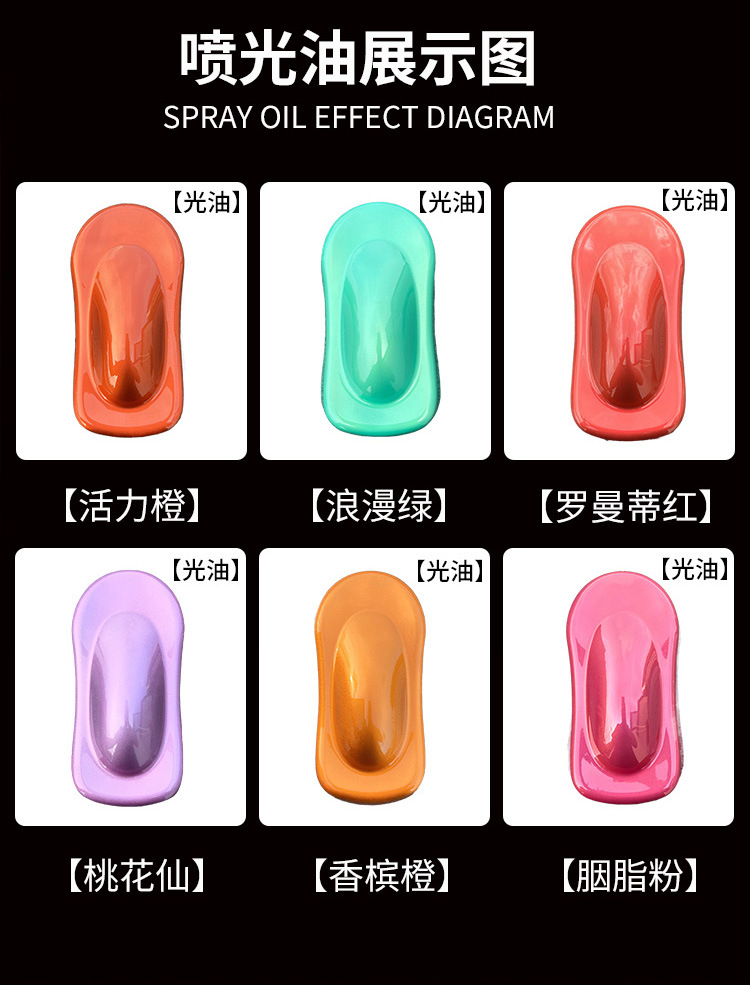 Metal Self-Painting Electric Motorcycle Bicycle Renovation Color Change Paint Car Wheel Hub Orange Pink Green Automatic Spray Paint