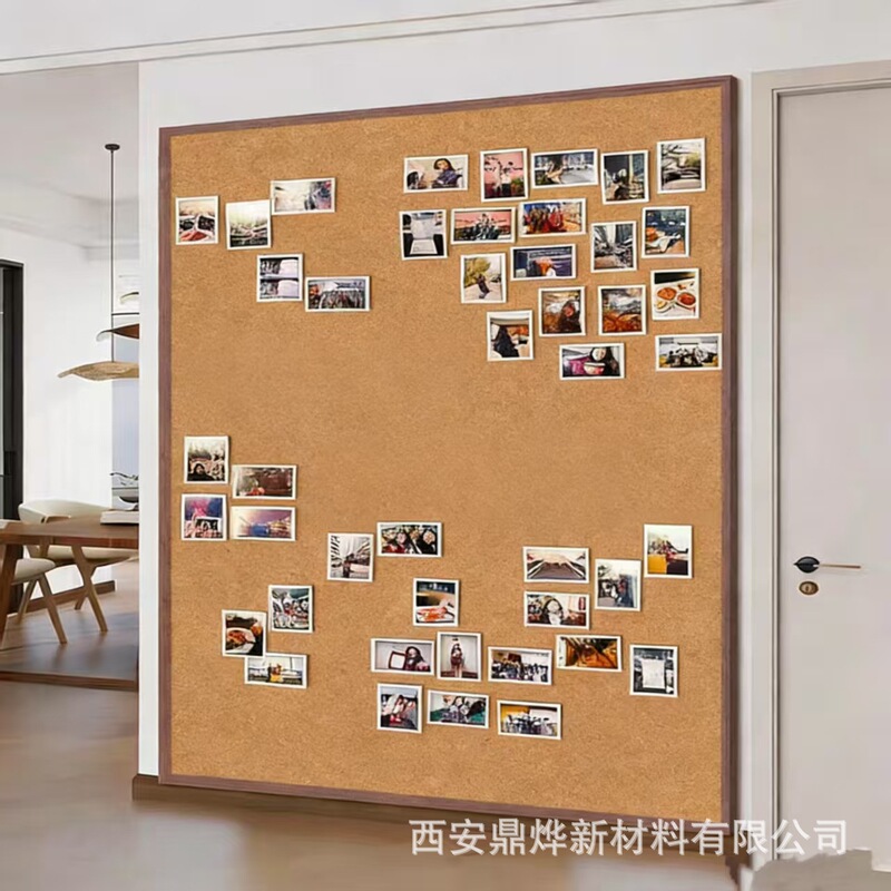 Customized Eco-Friendly Cork Photo Wall DIY Self-Adhesive Cork Message Board Kindergarten Announcement Display Board