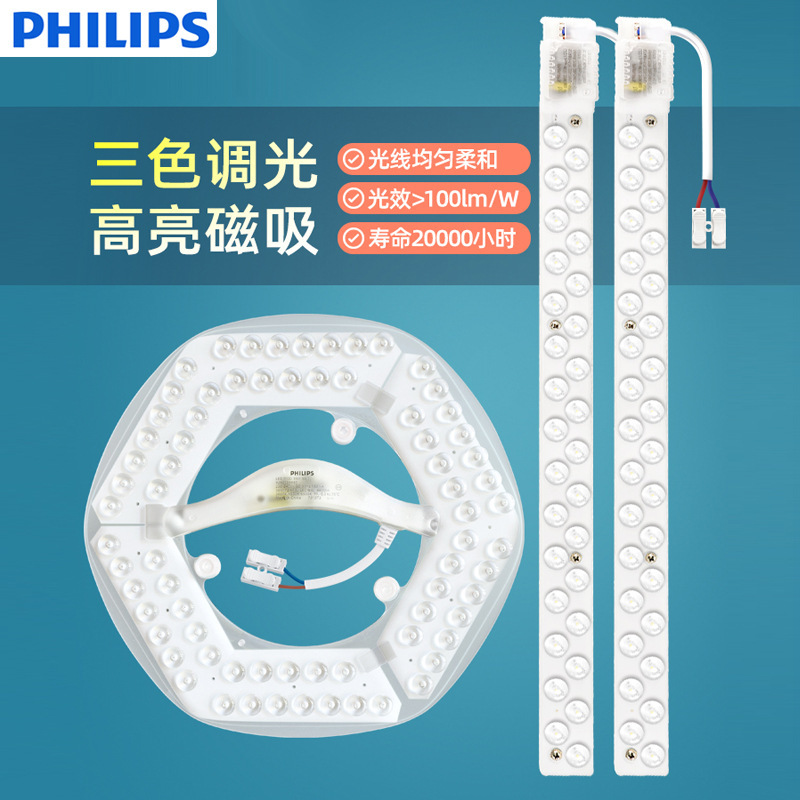 Philips Led Lamp Panel 10W Ceiling Lamp Retrofit Replacement Ring Lamp 2D Module 24W36W20W Crystal Lamp