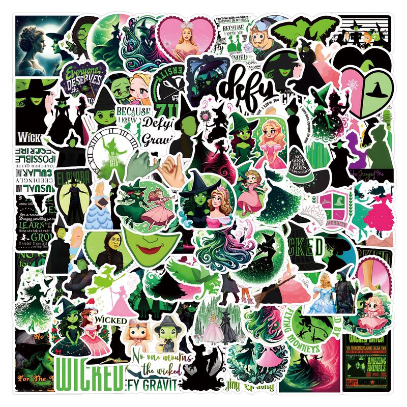 110 Wicked Magic Witch Movie Graffiti Stickers Decorative Scooter Notebook Stickers Factory Batch