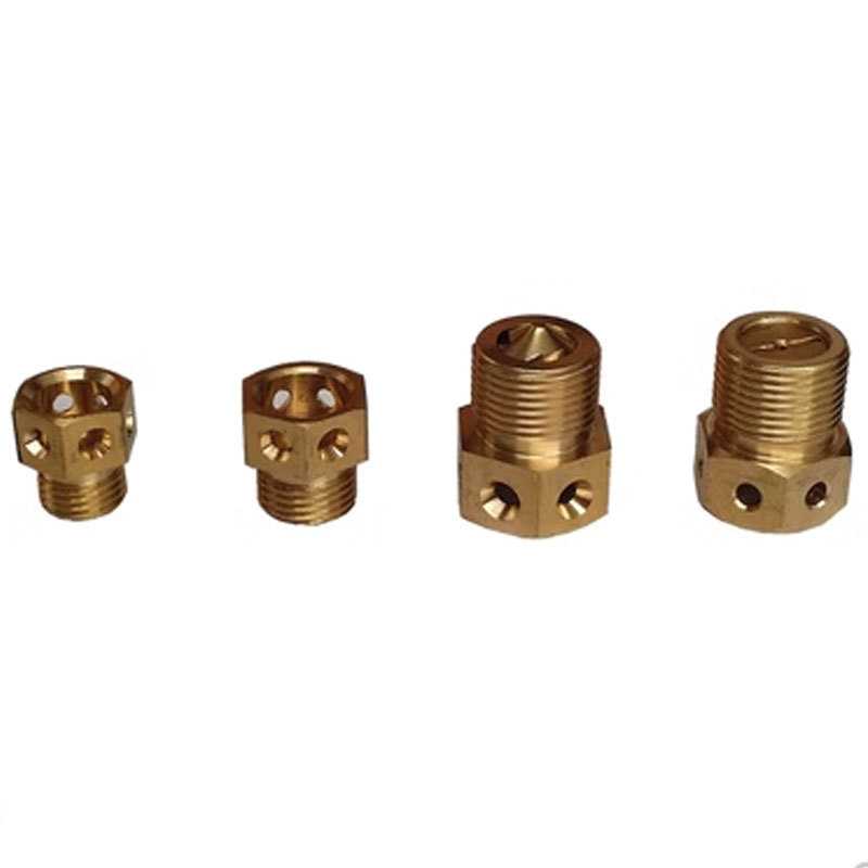 Los fabricantes producen la niebla de la mina de carbón de seis orificios de cobre boquilla de la máquina de carbón boquilla de la mina a prueba de polvo de refrigeración Atomización Boquilla