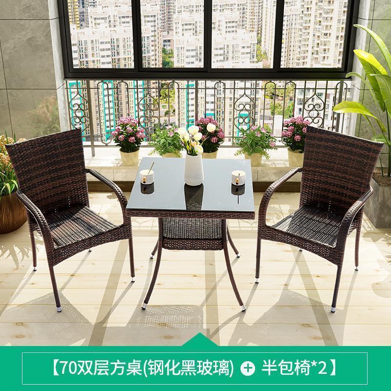 새롭게 업그레이드된 반커버 의자 2+70 복층조립 사각테이블(쿠션포함)