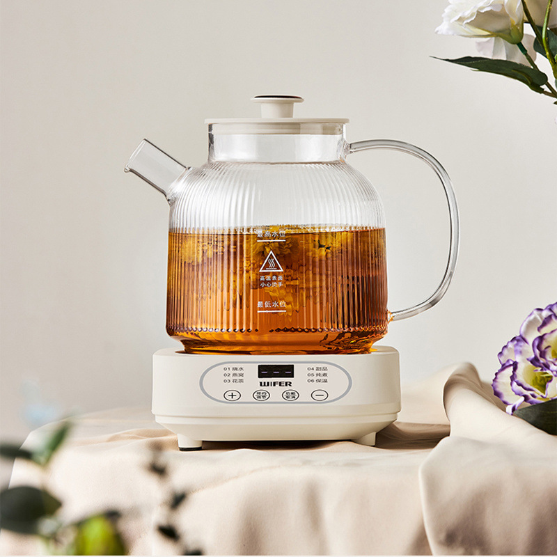 Split teapot, glass protecting thermos, 500 volume, 500W, keeps constant temperature, temperature control