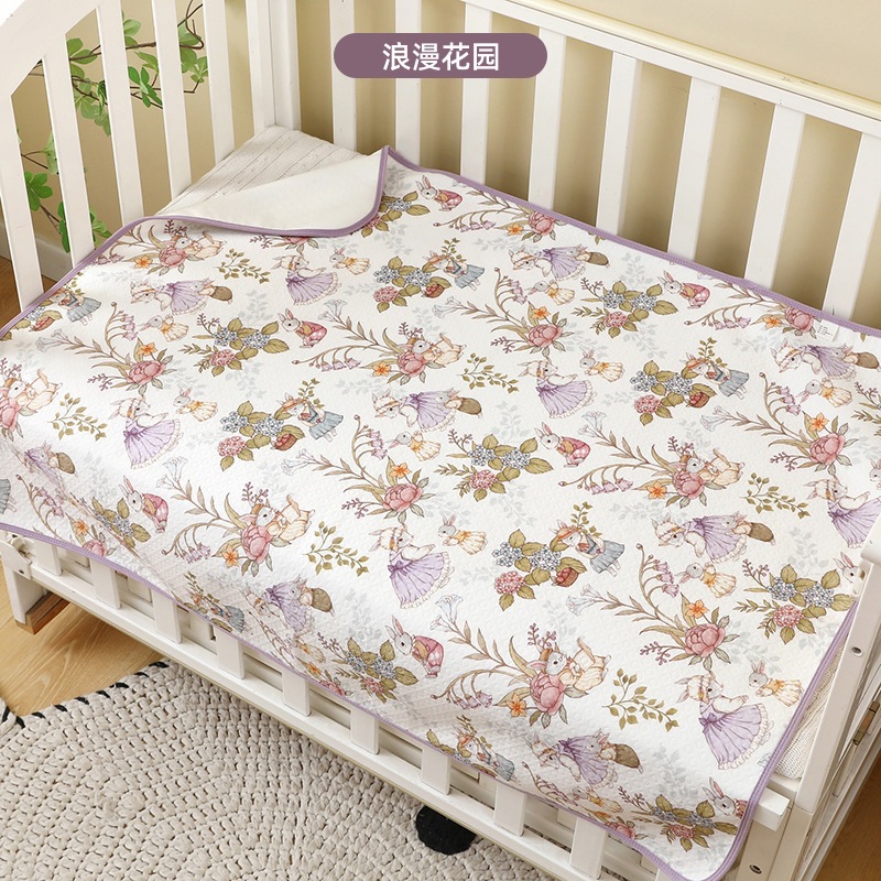 Mofanxiong Class a Baby 4-Layer Pure Cotton Diaper Pad Breathable Baby Mattress Waterproof Washable Baby Bed Sheet Wholesale