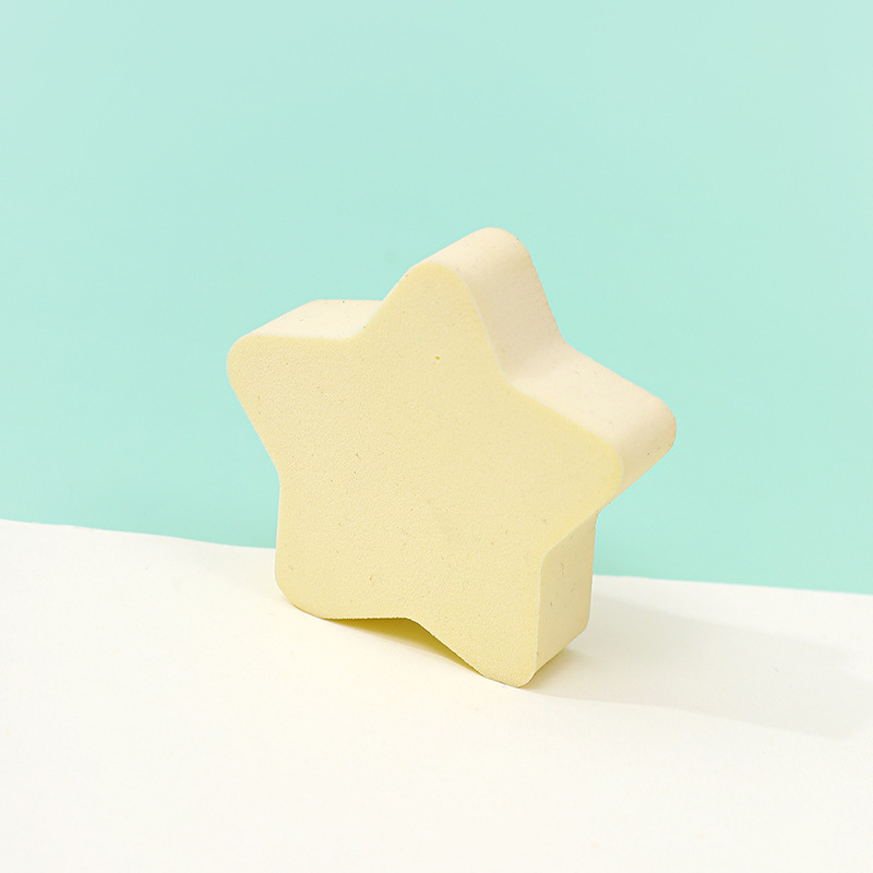 Estrellas personalizadas de forma alienígena huevo maquillaje suave polvo de maquillaje cojín de aire irregular polvo esponja bloque de herramientas de maquillaje