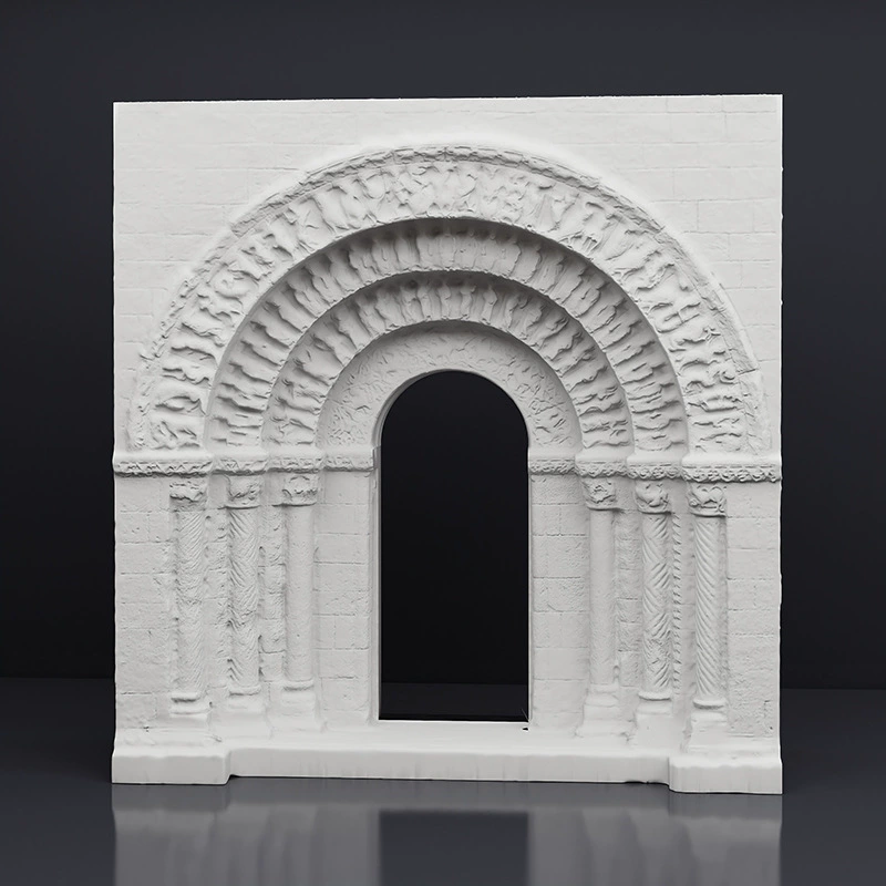 Католический собор Сент-Пьер, интерьер, арка, рельефный штукатурный стерео декоративное искусство, предметы интерьера, скандинавские украшения