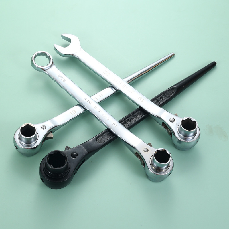 Ventas de la fábrica Jiutong señaló cola Llave de trinquete abierta alargada herramientas de hardware