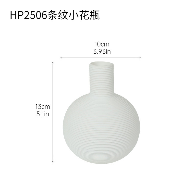 Florero de cerámica de alto valor estilo ins pequeños adornos sala de estar mesa de comedor arreglos florales decoraciones para el hogar flores secas decoración suave