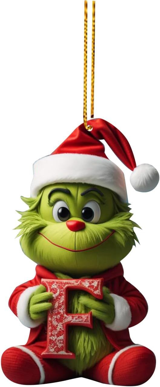 Amazon Grinch carta decoración de Navidad árbol de Navidad ornamento colgante ornamento
