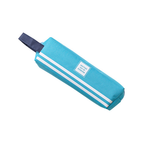 Japanese simple large-capacity pencil bag wholesale student portable pencil bag creative solid color Oxford cloth pencil bag