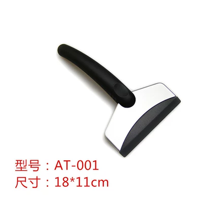 Stainless Steel Snow Scraper for Cars, Upgraded Version with Solid Matte Rubber-Coated Handle, Ice Scraper for Refrigerator (Kempinq və səyahət) - at-001