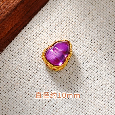Zərgərlik ara hissələri Bracelet Gourd Spacer Beads Small - natural-amethyst-gourd-5