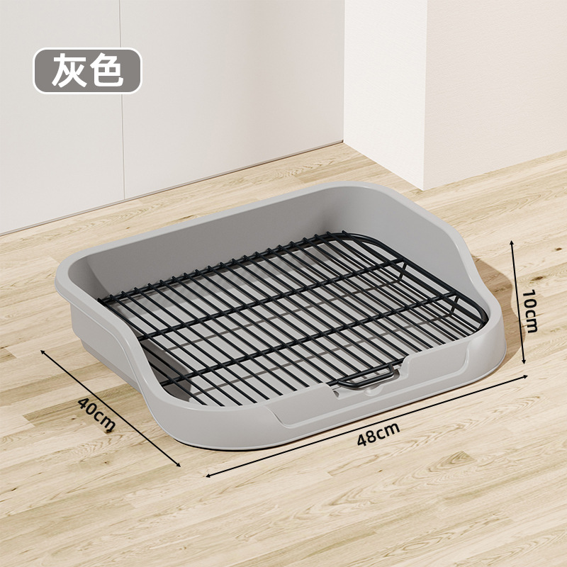 Inodoro para perros, lavabo de mierda de gran tamaño, inodoro para perros de panel plano, anti-orina, salpicaduras externas con columna extraíble y lavable, punto rápido